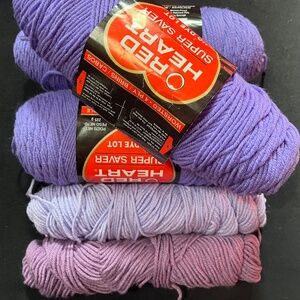 Acrylic yarn bundle - purple